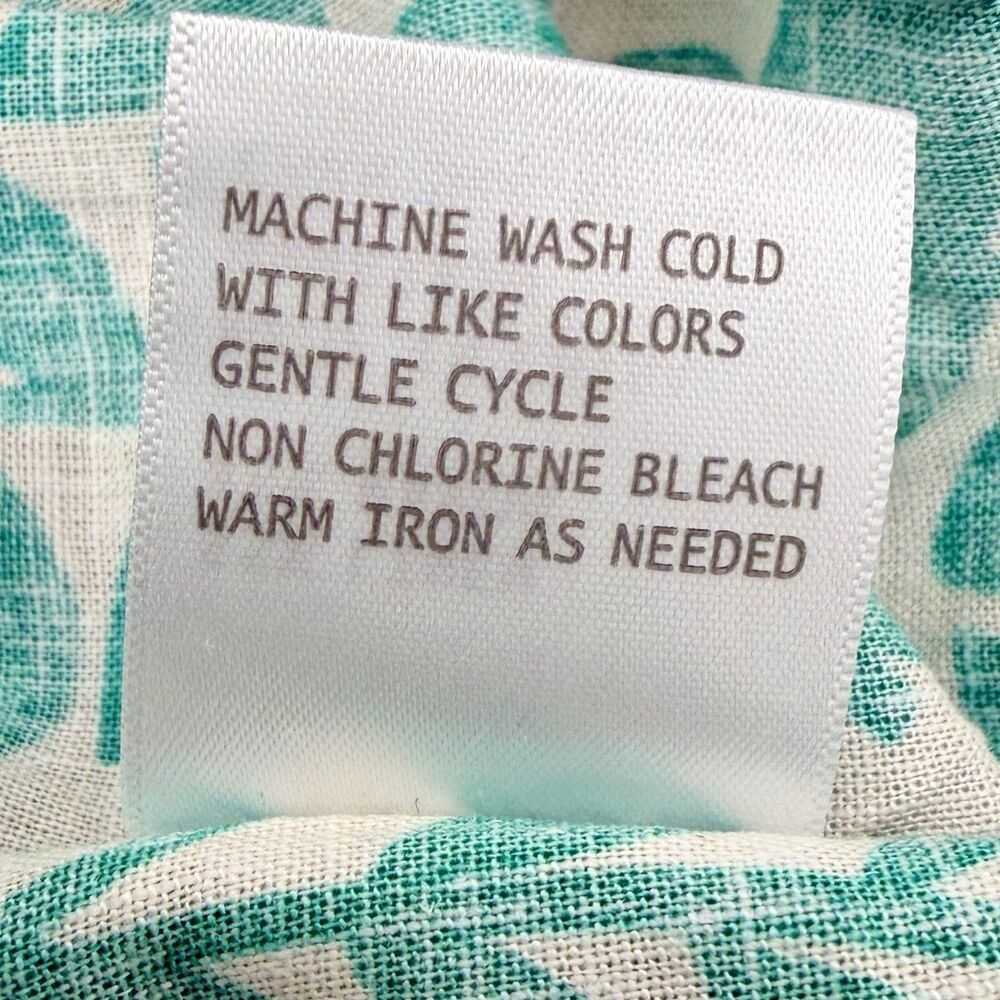 C&C California Linen Blend Top Summer Multicolor Print Plus Sz XL NWT! - Picture 5 of 5